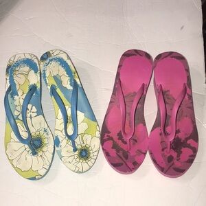 Set/2 Women’s Wedge Thongs